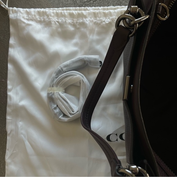 Coach Dreamer 36 Pebbled Satchel in Oxblood Leather - Picture 12 of 13